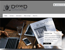 Tablet Screenshot of dowdlaw.com